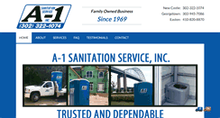 Desktop Screenshot of a1sanitation.com